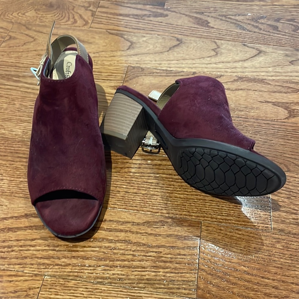 Croft & Barrow open toed booties.